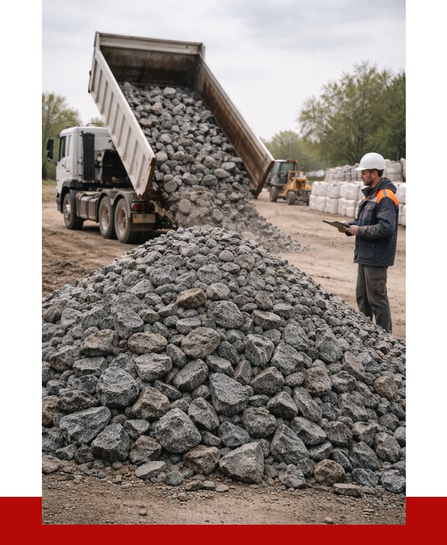 Гранитный щебень фракция 100-200 в Мариинске от 4283 р. ПРОНЕРУДМрн