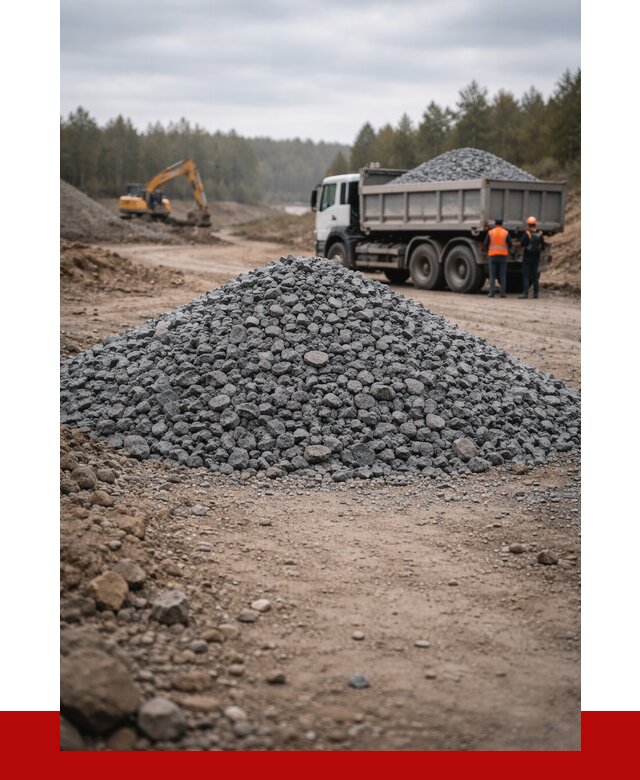 Щебень габбро диабаз фракция 40-70 в Мариинске от 2244 р-ПРОНЕРУДМрн