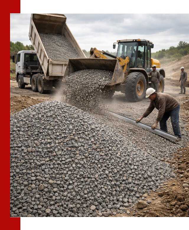Гравийный щебень фракция 5-20 с доставкой в Мариинске