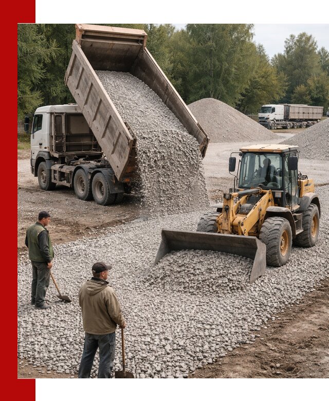 Купить гравийный щебень фракция 20-40 в Мариинске с доставкой