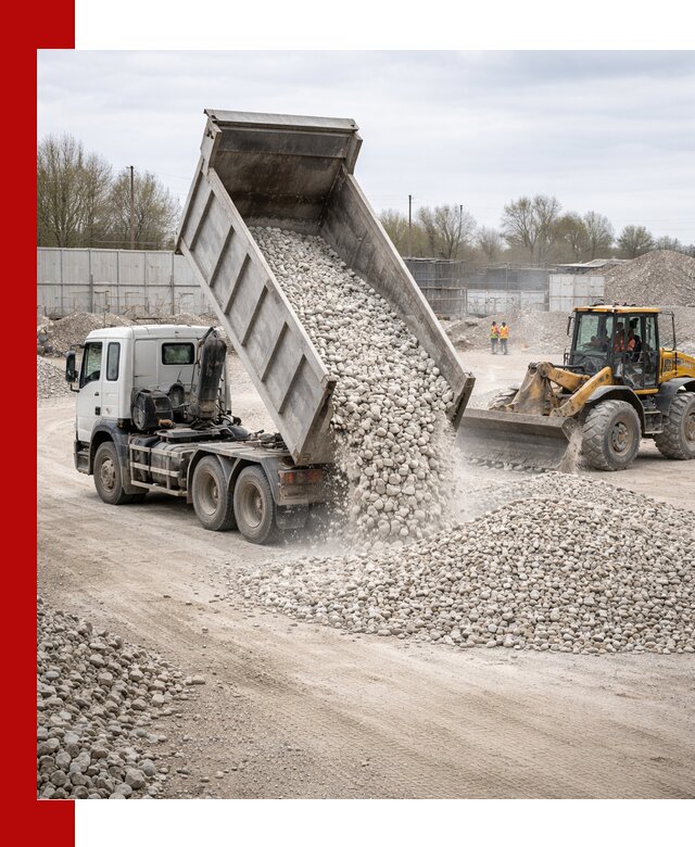 Доставка и продажа известнякового щебня в Мариинске