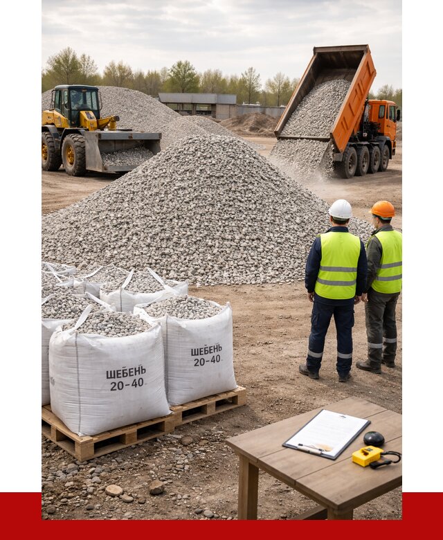 Известняковый щебень 20-40 в Мариинске от 2142 р. ПРОНЕРУДМрн