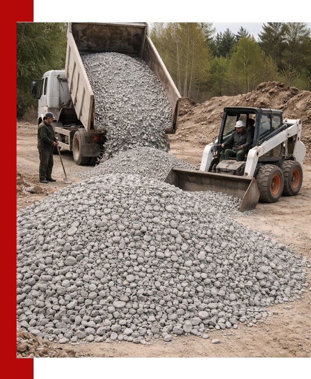 Доставка доломитового щебня в Мариинске напрямую от карьера