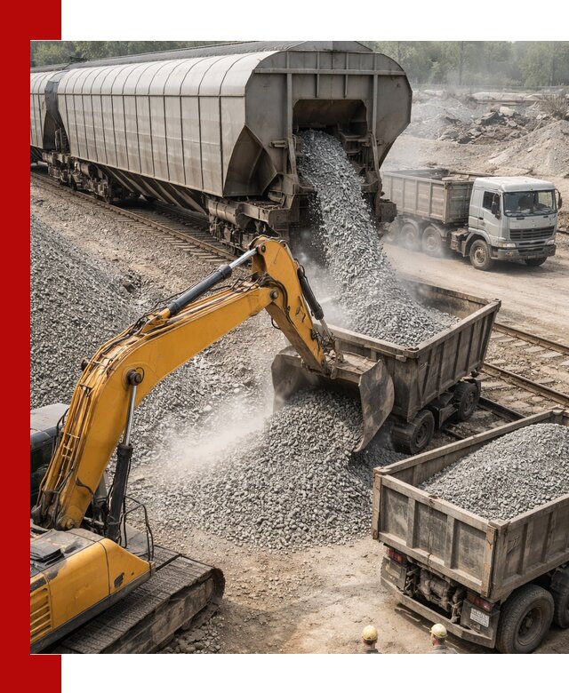 Доставка железнодорожного щебня в Мариинске крупными партиями быстрого отгруза