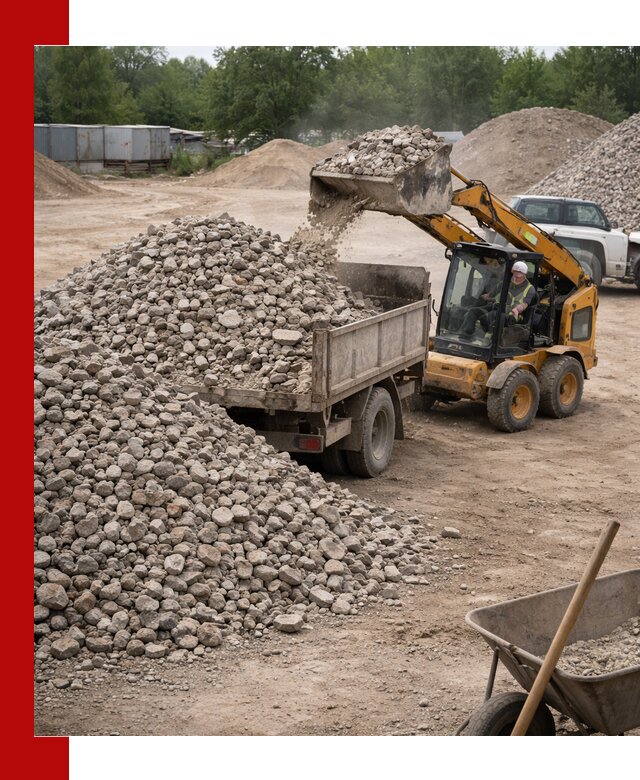 Доставка вторичного щебня в Мариинске для строительных работ