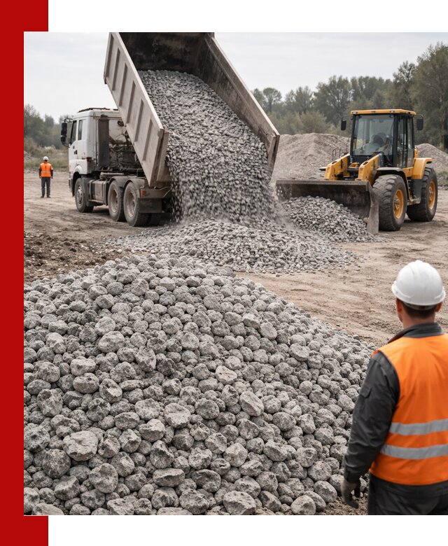 Доставка бетонного щебня фракции 20-40 в Мариинске