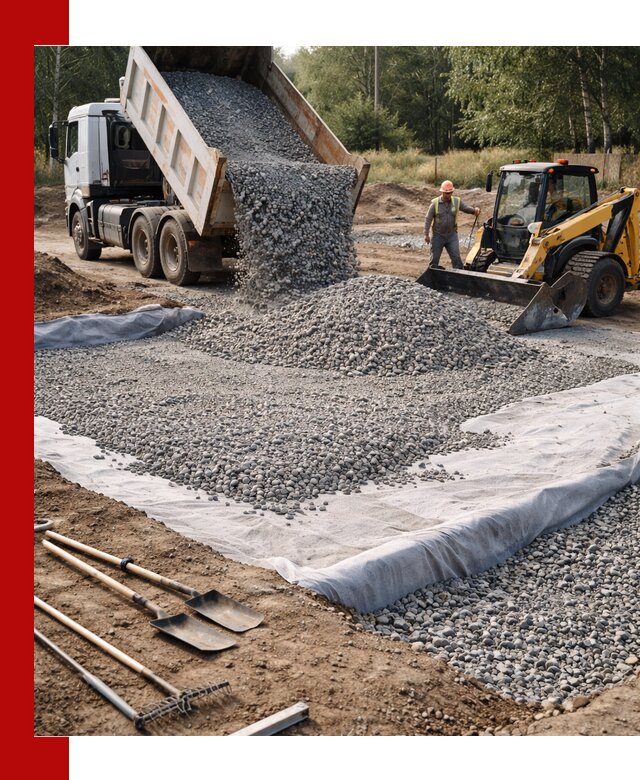 Щебень для фундамента с доставкой в Мариинске