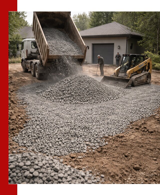 Щебень для парковки в Мариинске: доставка и укладка качественного материала