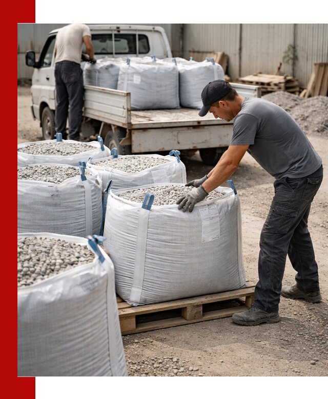 Доставка щебня в мешках по выгодным ценам в Мариинске