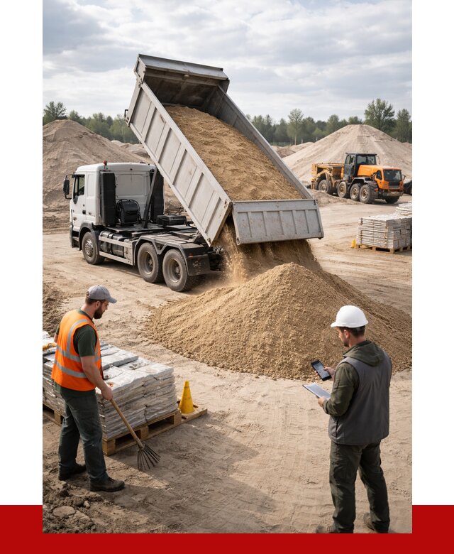 Карьерный песок с доставкой в Мариинске от 3671 р. ПРОНЕРУДМрн