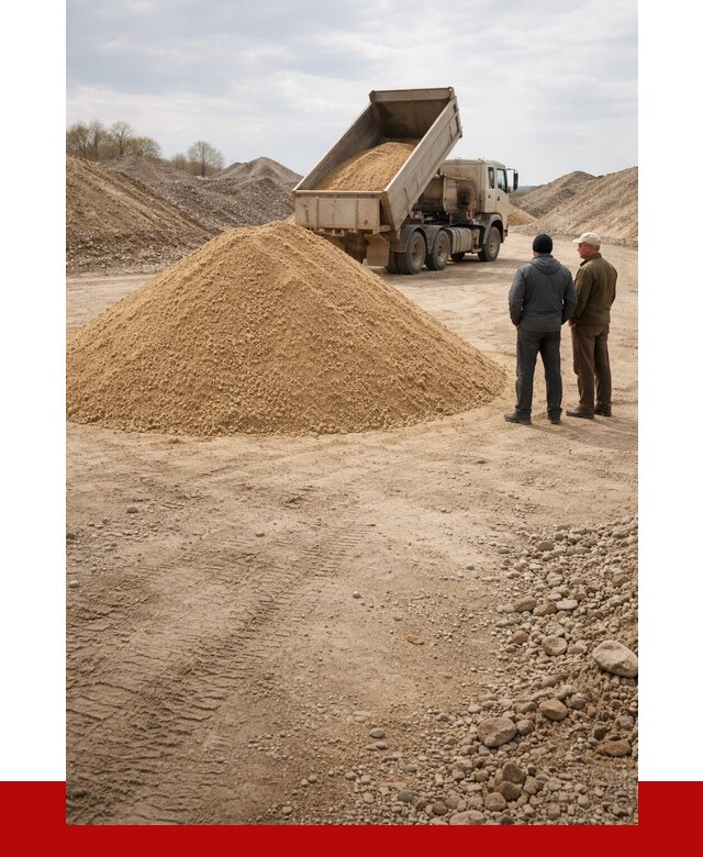 Карьерный песок крупнозернистый в Мариинске от 8668 р | ПРОНЕРУДМрн