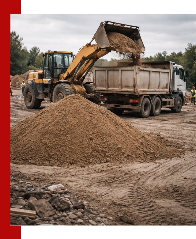 Доставка речного песка навалом в Мариинске быстро и выгодно