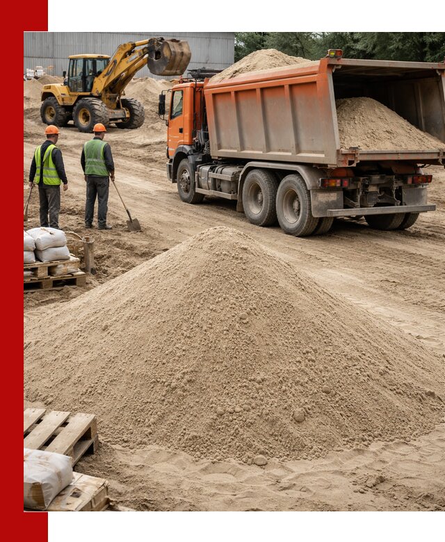 Доставка и продажа мытого речного песка в Мариинске