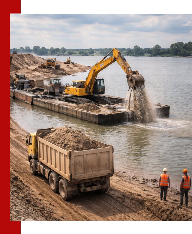 Намывной песок с доставкой в Мариинске оптом и в розницу