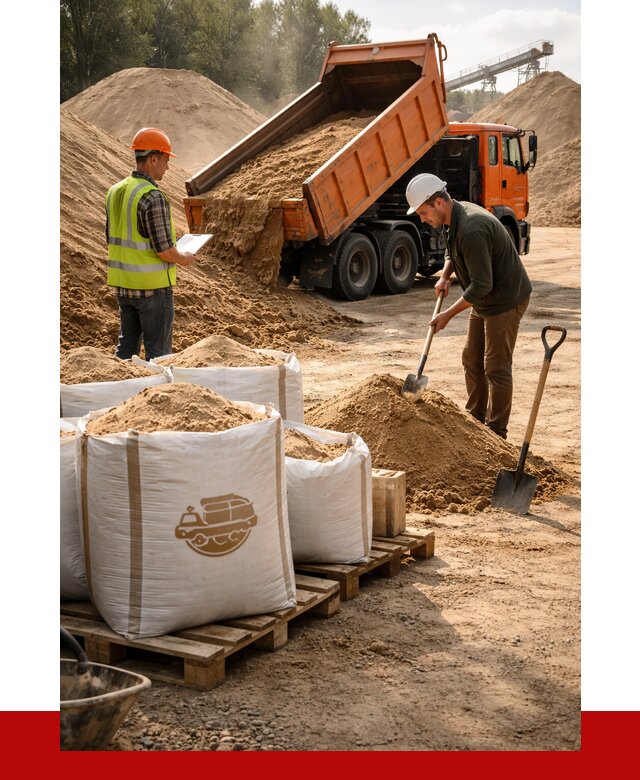 Строительный песок в Мариинске от 2244 р. с доставкой, ПРОНЕРУДМрн