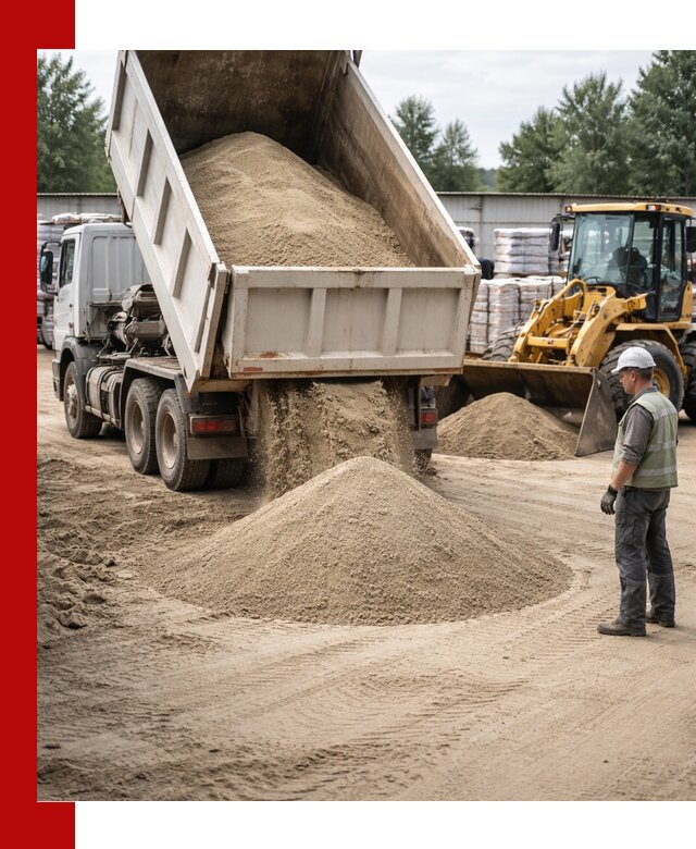 Поставка и доставка песка для бетона в Мариинске