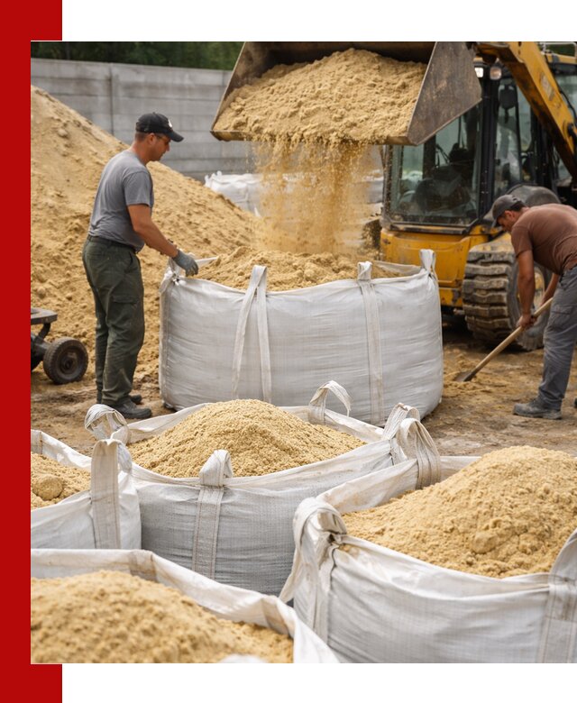 Поставка качественного песка для кладки в Мариинске