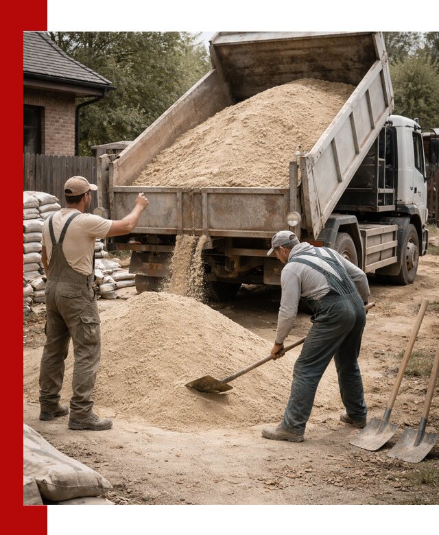 Песок для штукатурки с доставкой в Мариинске качественный и чистый