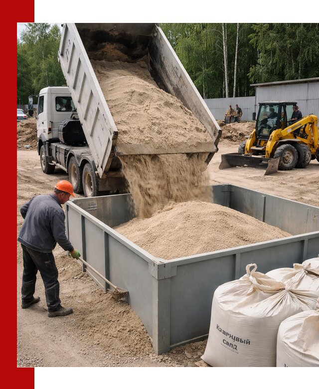 Кварцевый песок для фильтра в Мариинске — доставка и качество