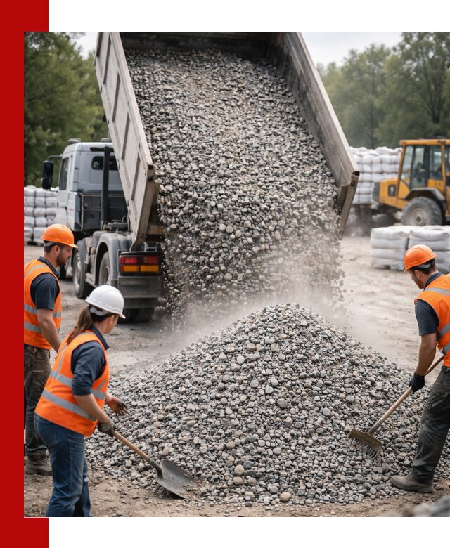 Доставка гравия и камня в Мариинске оптом и в розницу