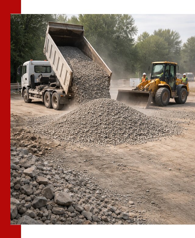 Гравий фракция 5–20 доставка в Мариинске оптом и в розницу