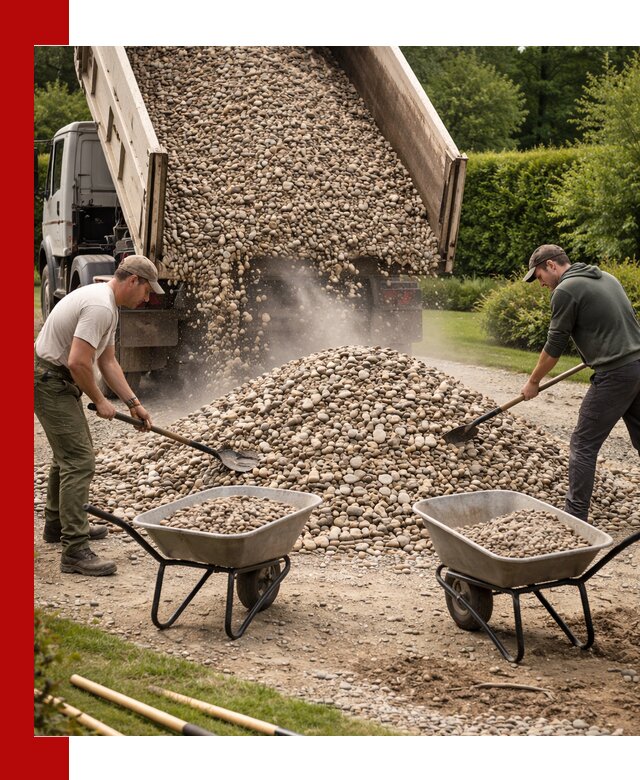 Доставка и продажа декоративной гальки в Мариинске