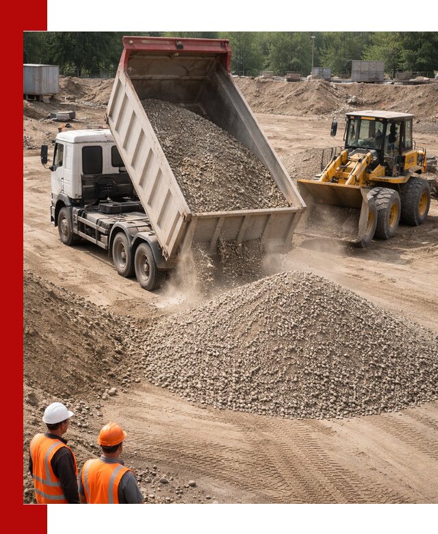 Щебень с песком (ЩГПС С2) с доставкой в Мариинске