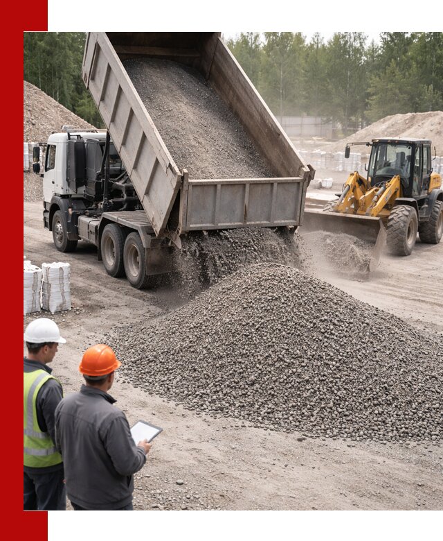 Доставка и продажа гранитного отсева 0-10 в Мариинске