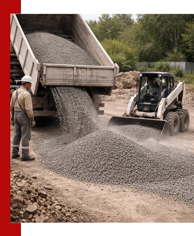 Доставка гравийного отсева 0-5 в Мариинске оптом и в розницу