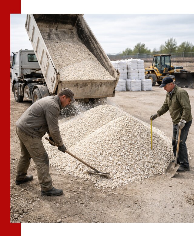 Мраморная крошка с доставкой и разгрузкой в Мариинске