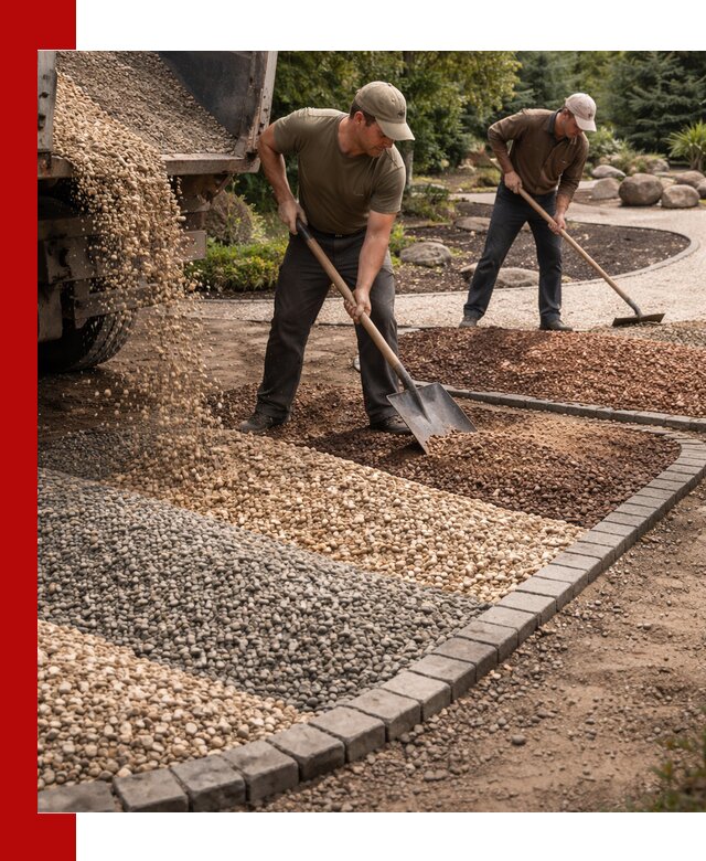 Декоративная крошка для ландшафта в Мариинске — продажа и доставка