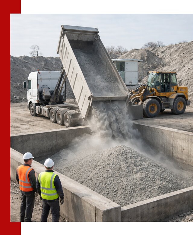 Доставка цемента навалом в Мариинске крупными партиями