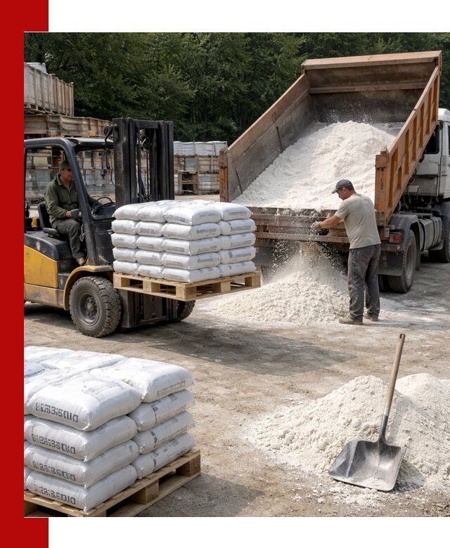 Доставка строительной извести оптом и в розницу в Мариинске