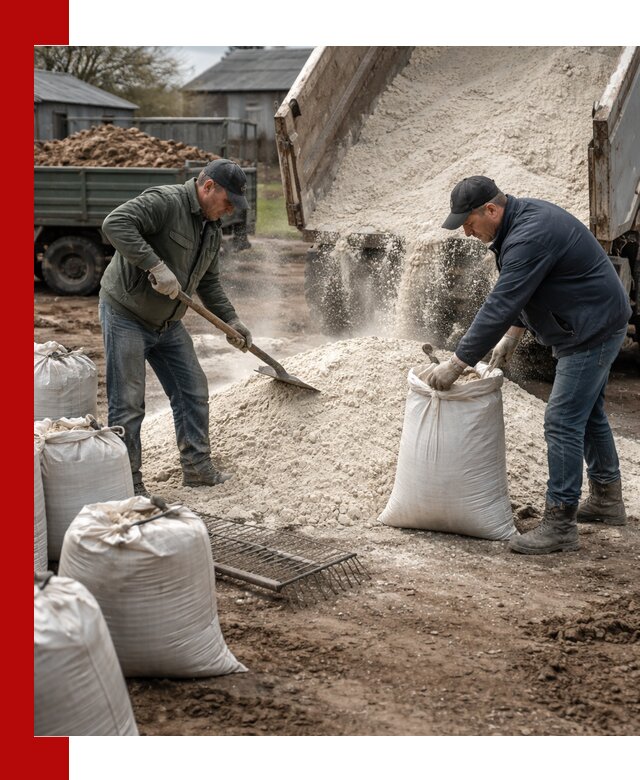 Доставка извести пушонки в Мариинске оптом и мелким оптом