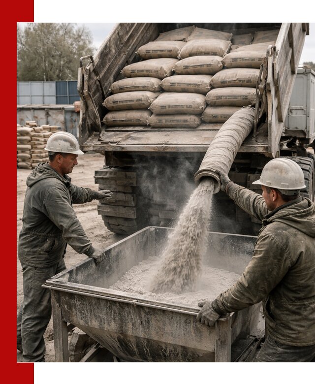 Доставка цемента М400 в Мариинске оптом и в розницу