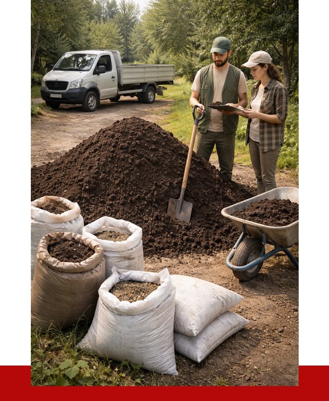 Купить грунт с доставкой в Мариинске от 4589 р. за м3 | ПРОНЕРУДМрн