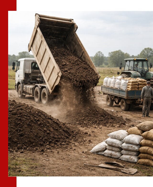 Доставка грунта и удобрений оптом в Мариинске для сельхоз и строительства