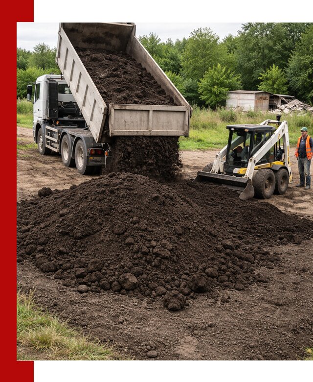 Поставка плодородной земли с доставкой самосвалом в Мариинске