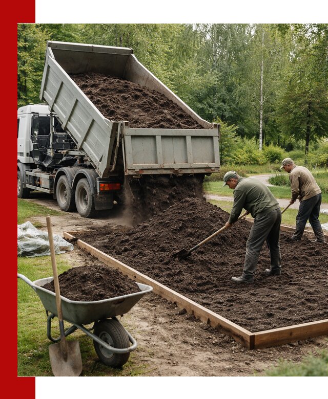 Доставка грунта для озеленения и благоустройства в Мариинске