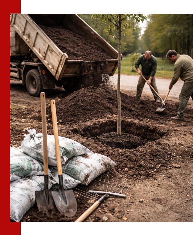 Грунт для посадки деревьев в Мариинске — доставка и подготовка почвы