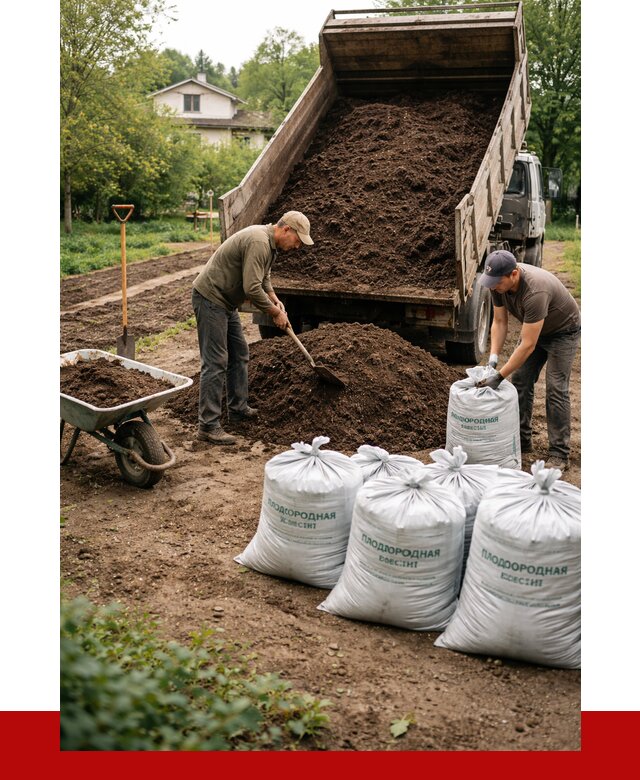 Плодородная смесь в Мариинске от 4283 р./куб с доставкой | ПРОНЕРУДМрн