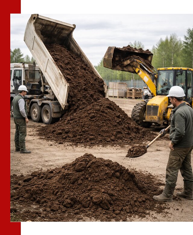 Доставка торфа оптом и в мешках в Мариинске