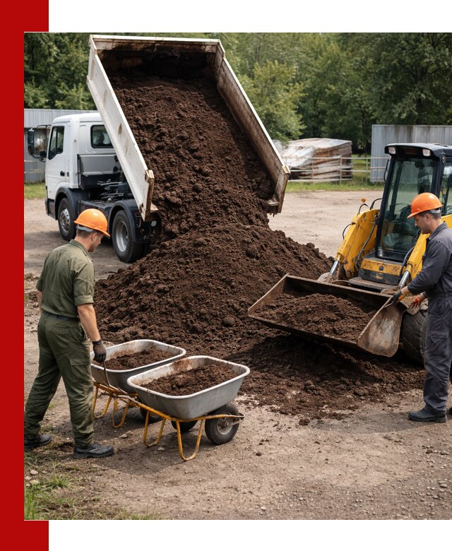 Доставка торфо-земляной смеси в Мариинске для огорода и ландшафта