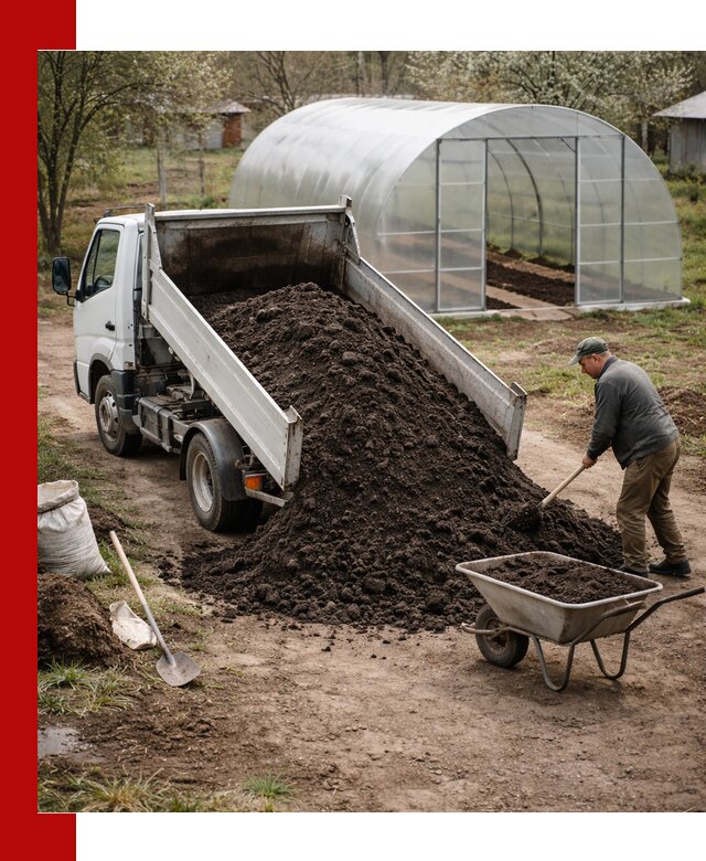 Чернозем для теплицы с доставкой в Мариинске