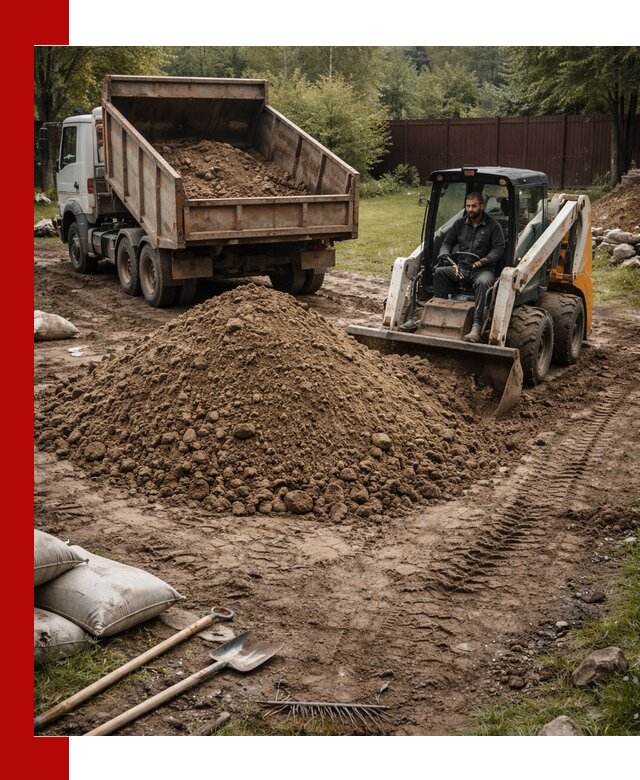 Суглинок для планировки участков в Мариинске с доставкой и выгрузкой