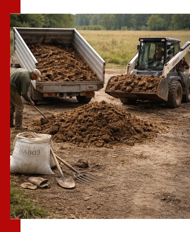 Доставка конского навоза в Мариинске с разгрузкой и доставкой на объект