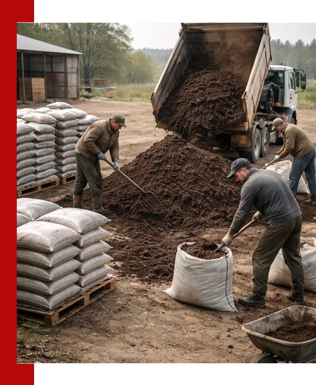 Доставка компоста оптом и в розницу в Мариинске