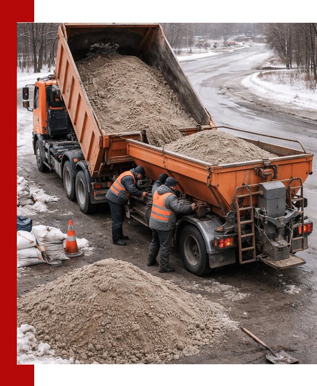 Поставка и вывоз пескосоля в Мариинске оптом и в розницу