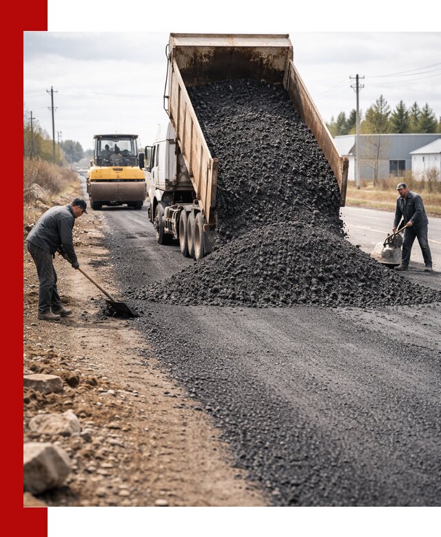 Асфальтовая крошка для дорог в Мариинске — поставка и доставка