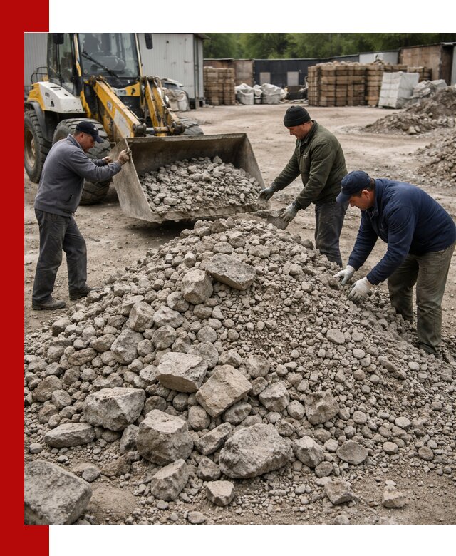 Демонтаж и вывоз бой бетона в Мариинске